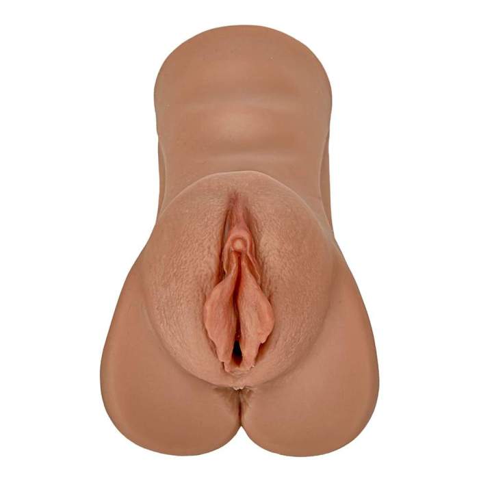 Wheat-Colored Lifelike Clitoris Big Labia Vagina Stroker