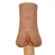 Wheat-Colored Lifelike Clitoris Big Labia Vagina Stroker