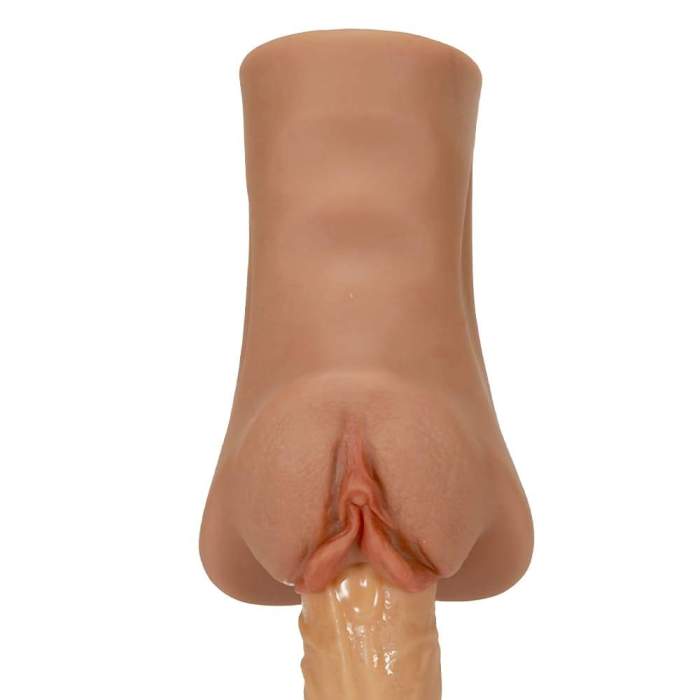 Wheat-Colored Lifelike Clitoris Big Labia Vagina Stroker