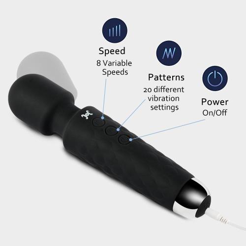 8 Speed 20 Frequency Vibrating Wand