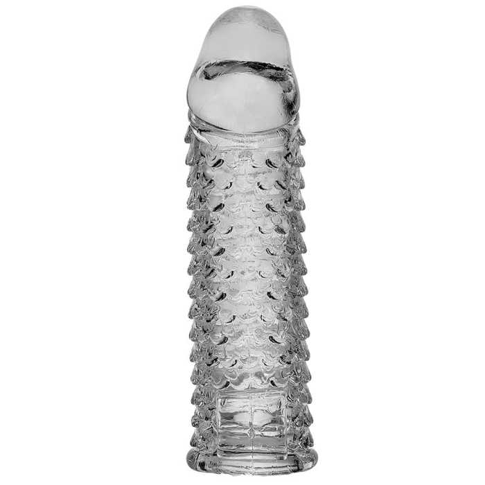 5.5 Inch Transparent thicken lengthen vibrating penis sleeve