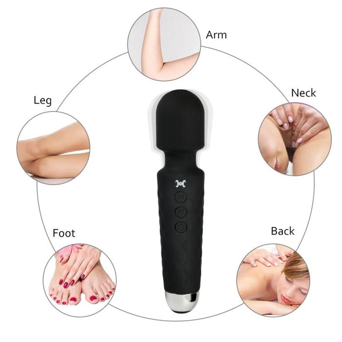 8 Speed 20 Frequency Vibrating Wand