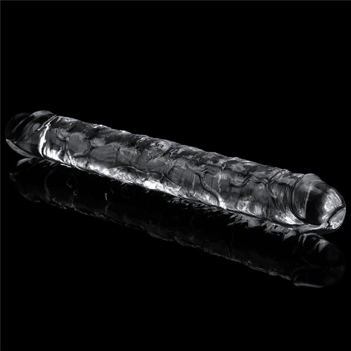 12 Inch Transparent Big Double Head Dildo