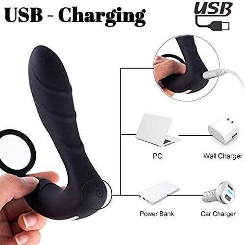 Anal Vibrator with Penis Ring