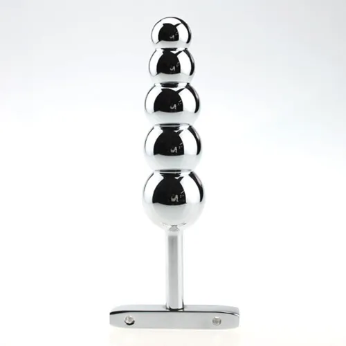 T-Handle Metal Anal Beads Butt Plug