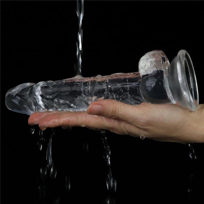 7.5” Clear Realistic Dildo with Suction Cup