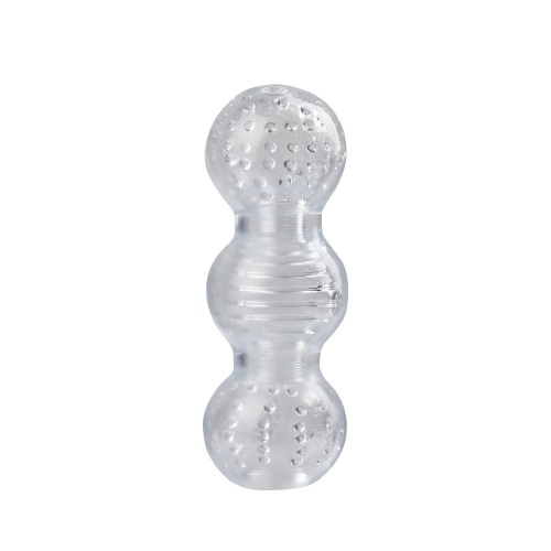 5.7 Inch Clear 3-Ball Male Masturbator