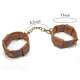 Brown Leather Adjustable Ankle Cuffs SM Toy
