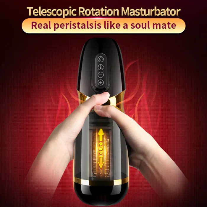Telescopic Rotation 10*10 modes Silicone vagina real pussy adult Masturbator