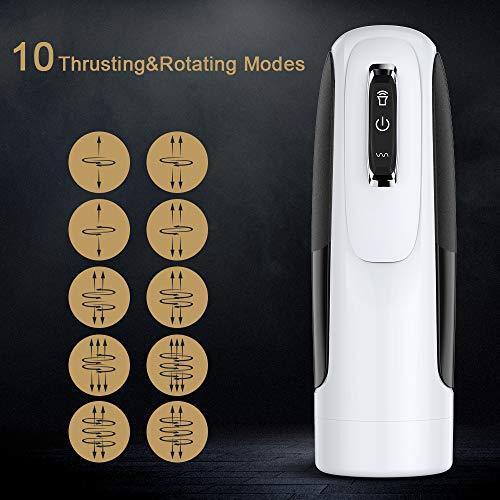 YIWA 10-Pattern Telescoping Rotating Automatic Masturbation Cup