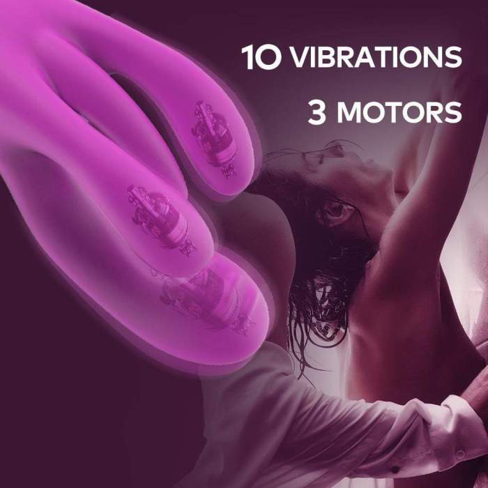 G-spot Rabbit Vibrator 3 Motors Clitoral and Vaginal Stimulator