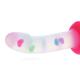 Transparency Luminous Heart Suction Dildo