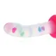 Transparency Luminous Heart Suction Dildo