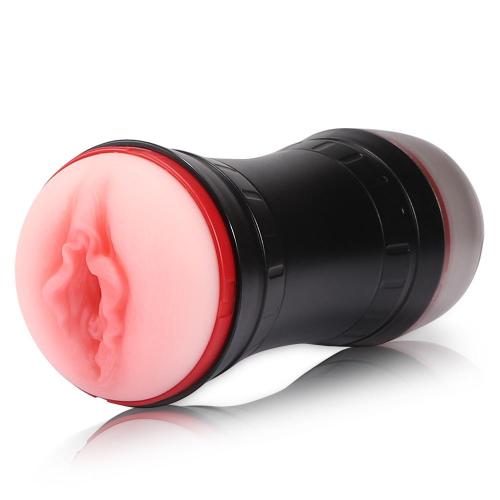 2 In 1 Realistic Textured Vagina Mouth Pocket Pussy Stroker
