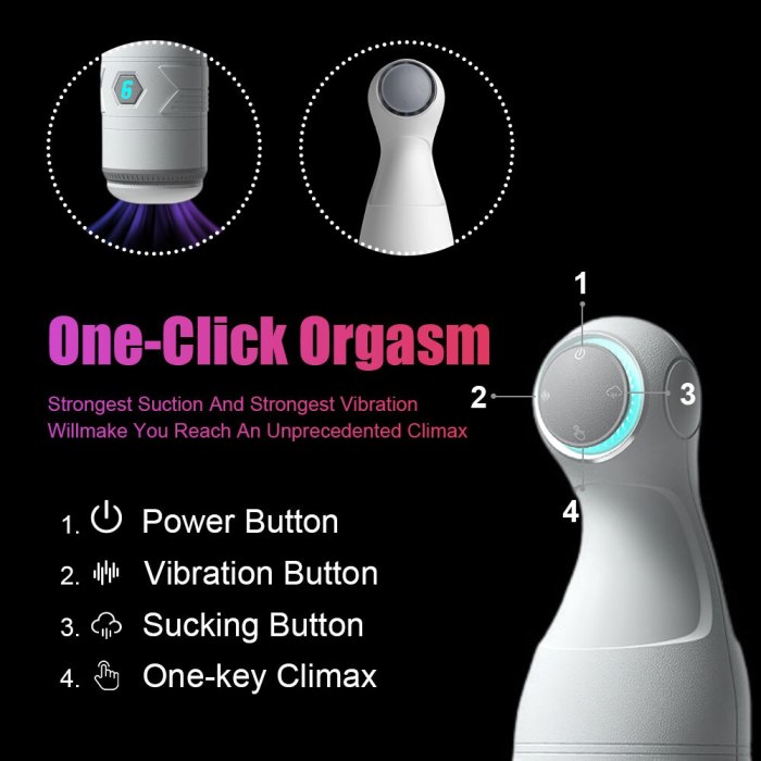 Innovative One-click Orgasmt Sucking Heating Male Masturbator