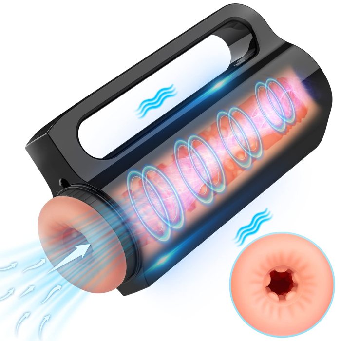SEXYSLAVE Sucking & Vibrating Realistic 3D Textured Vagina Stroker
