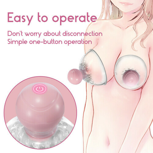 10 Vibration 360° Rotational Stimulation Nipple Sucker