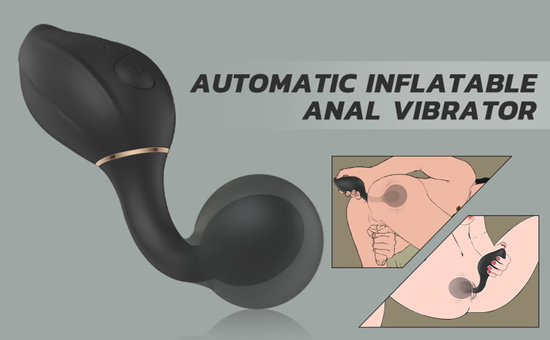 YUANSE 7-Frequency Inflatable Anal Vibrator