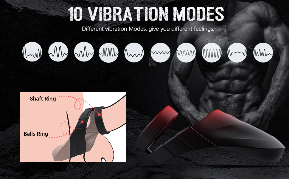 Best 10 Vibrating Dual Penis Ring with Taint Teaser