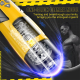 Dark Night Adjustable Telescopic Rotating Male Masturbator-Yellow