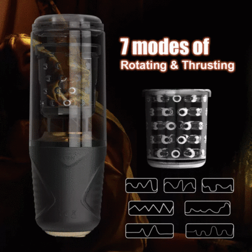 Automatic 7 Modes Thrusting Rotating Male Masturbator