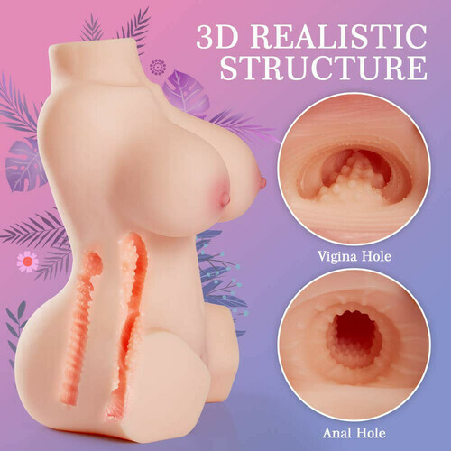 6.04Lb 3D Realistic Sex Doll with Torso for Men Masturbation