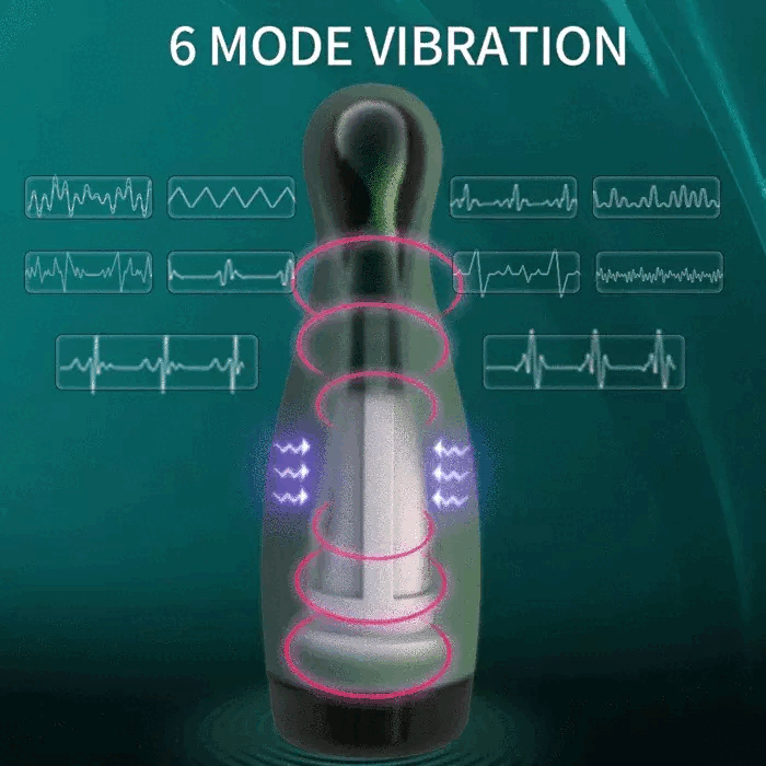 Real Air Sucking Deep Throat Vibration Male Masturbator