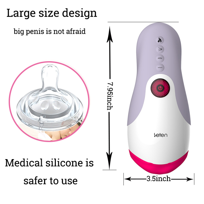 Buyging™ LETEN Intelligent 7*3 Vibrating Sucking Heating Male Masturbator