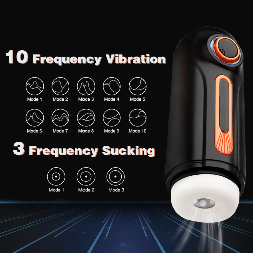 10*10 Thrusting Vibrating 3 Sucking Heating Male Masturbator