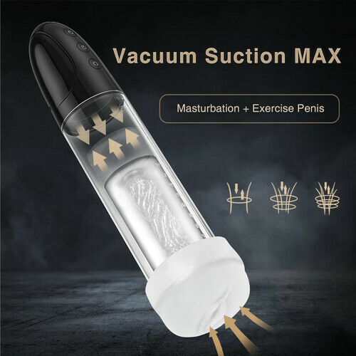 2 IN 1 Automatic 3 Suction Modes Vacuum Penis Pump