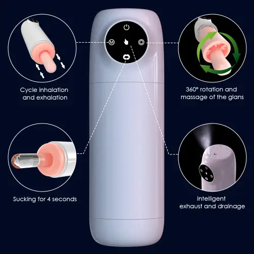 Automatic 7 Suction 7 Rotation Vacuum Blowjob Pocket Pussy Stroker