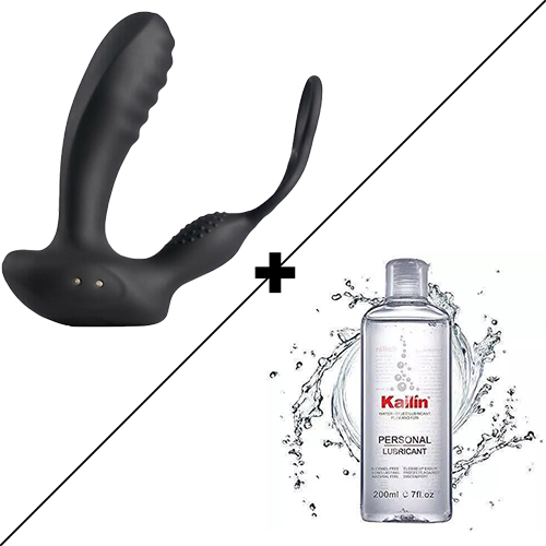 10 Vibrating Smart Heated Multifunctional Prostate Massager with Dual Cock Rings