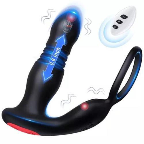 3IN1 Remote Control 7 Vibrating 7 Thrusting Prostate Massager