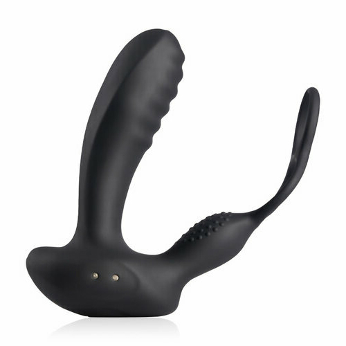 10 Vibrating Smart Heated Multifunctional Prostate Massager with Dual Cock Rings