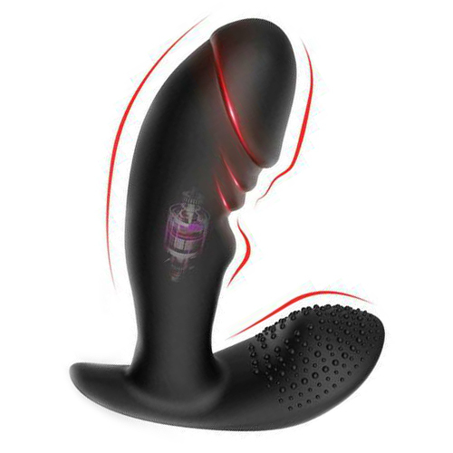 Skyler 10 Vibrating Remote Control Rolling Bead Butt Plug Prostate Massager