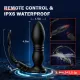 8 Thrusting 8 Vibrating Anal Vibrator With Dual Cock Rings