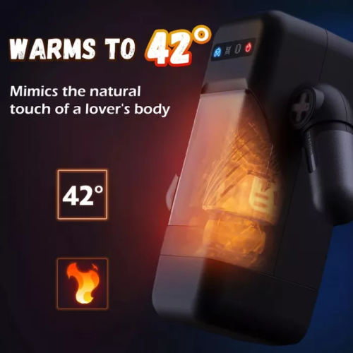 Game Cup -Thrusting Vibrating Masturbator with Heating System