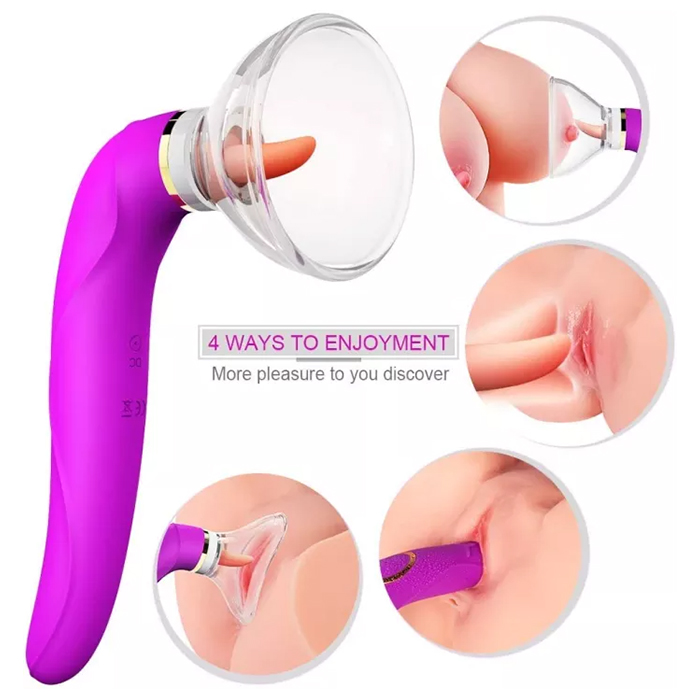 5 Licking 10 Vibrating Tongue Licking Toy