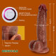 Neil 9 Vibrating 3 Telescoping Swing Realistic Dildo Vibrator 8.86 INCH