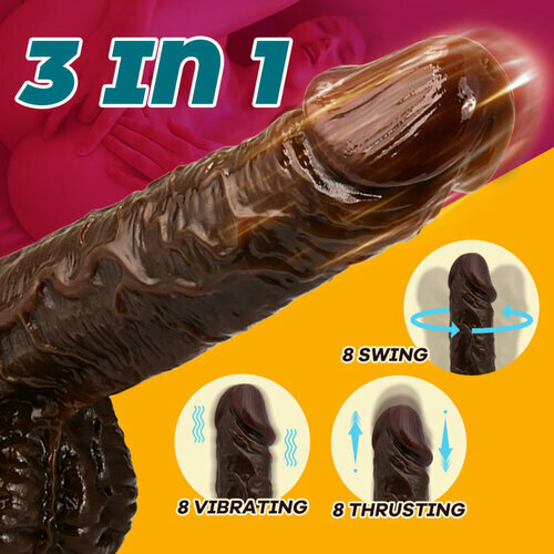 Jocko 8 Thrusting 8 Vibrating Swing Lifelike Wild Dildo 8.93 INCH