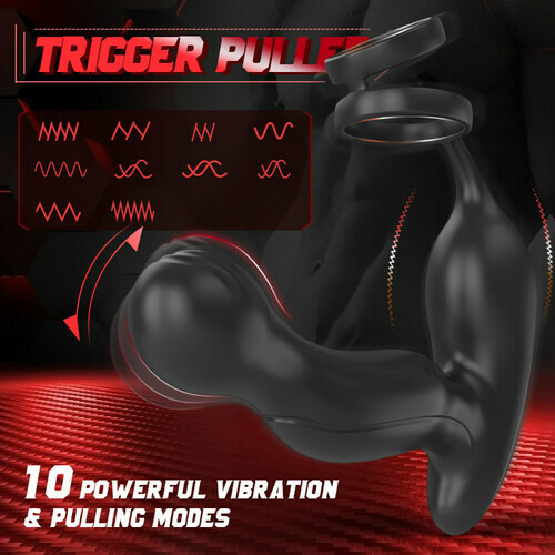 3-IN-1 Prostate Massager With 11 Vibrations With Dual Cock Rings