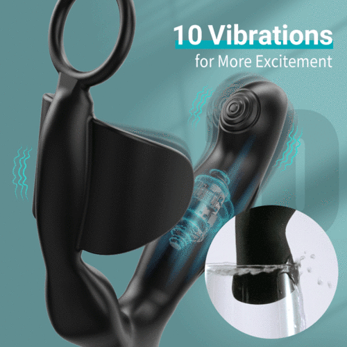 10 Vibrating Heating Ergonomic Prostate Massager