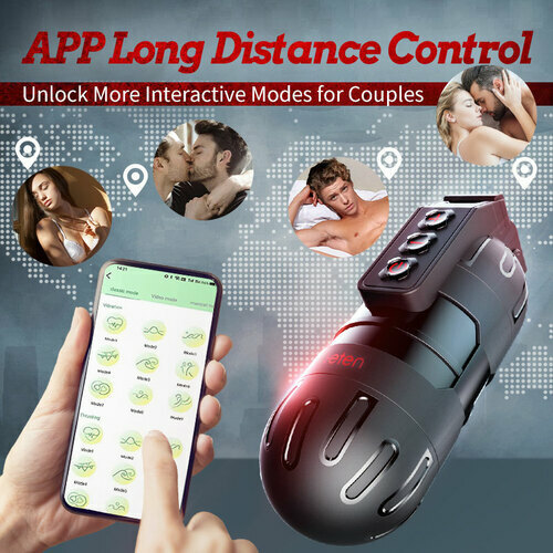 Buyging™ LETEN App Control 10 Vibrating Masturbator and Pussy Pocket