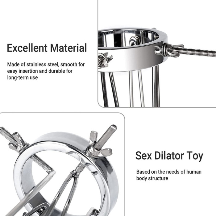 Anal Dilator Metal Anal ToySex Toy for Men and Women