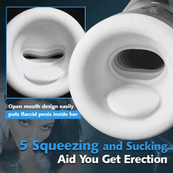 Buyging™ 5 Squeezing Sucking 10 Vibrating Masturbators Male Sex Toys