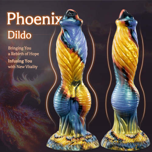 Phoenix - Buyging™ Animal Texture 7 Thrusting Vibrating Big Sucker Monster Dildo 10.23 Inch
