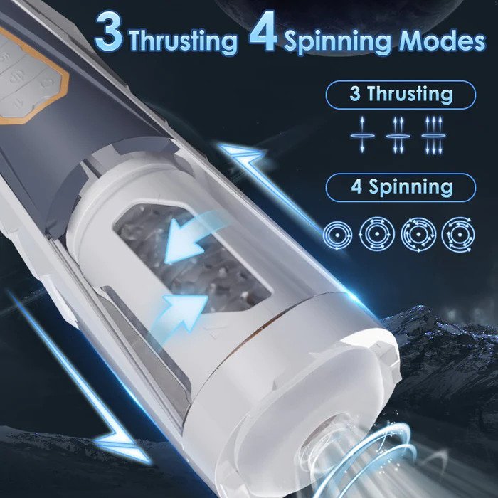 AVENGER 11 Modes Thrusting Rotating Auto Masturbator with Ultra Realistic Vagina