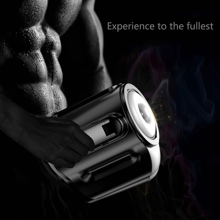 Buyging™ XV1 Handheld Masturbator 6 Vibrating Thrusting 3 Speeds Double Insertable