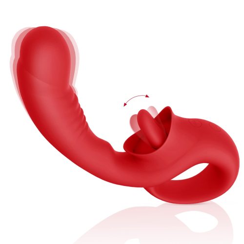 Layla - Buyging™ Clitoral Licking G Spot Vibrator with 10 Licking & Vibrating Modes