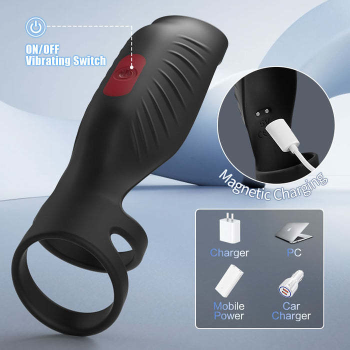 Buyging™ Pleasure Fusion Pro 9 Vibration Modes Efficient&Flexible Cock Ring